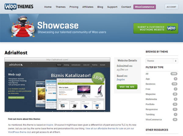 Adriatek i Adriahost na Woothemes