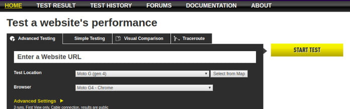 webtoolhub za merenje brzine sajta