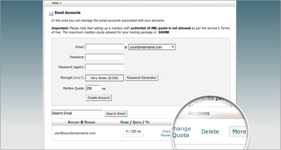 Kako otvoriti email nalog u cPanel-u
