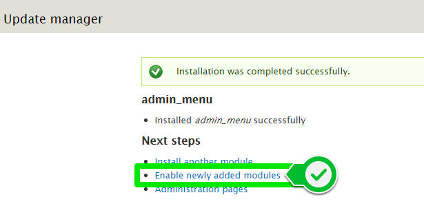 Admin Menu modul slika 5