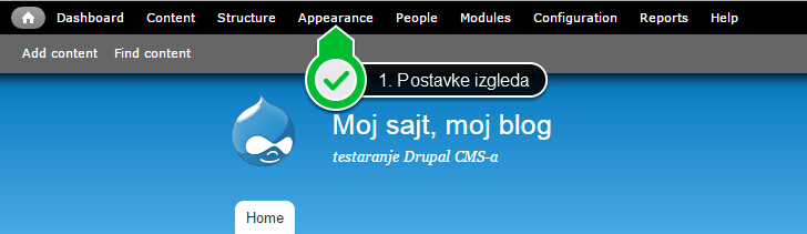 Drupal kako promeniti temu slika 1