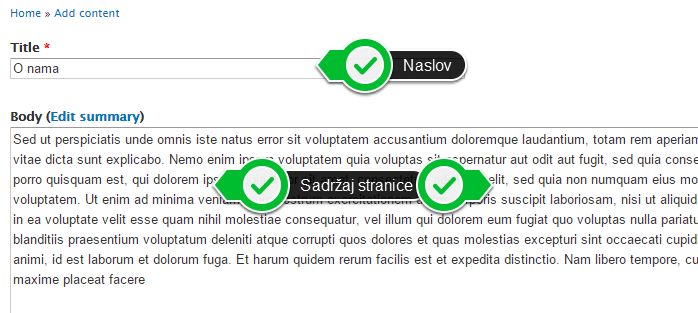 Drupal kreiranje About Me stranice slika 4