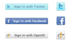 Allow User to Log in Using Facebook, Twitter or OpenID