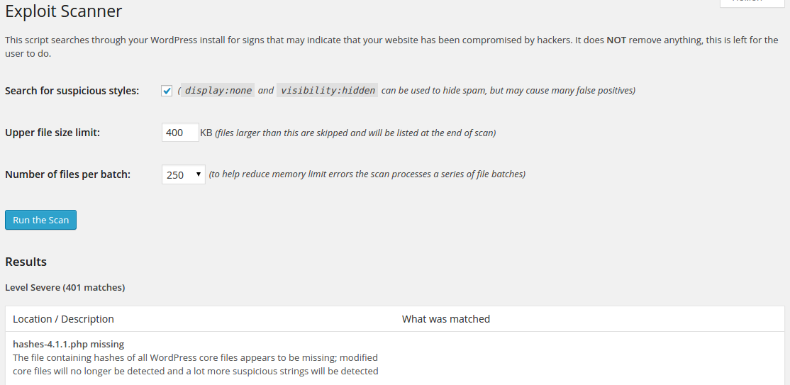 Exploit Scanner
