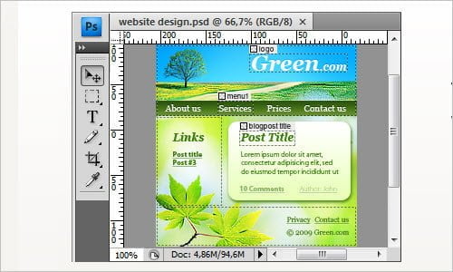 Divine: Conversion tool from PSD to HTML