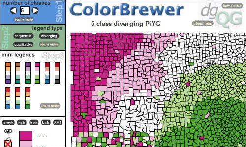 ColorBrewer Intro - Good Selecting Color Schemes for Maps