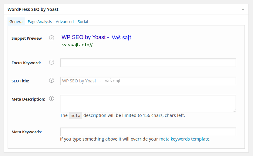 Manual: WordPress SEO by Yoast