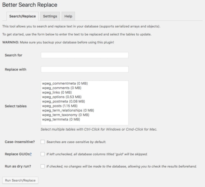 better search and replace