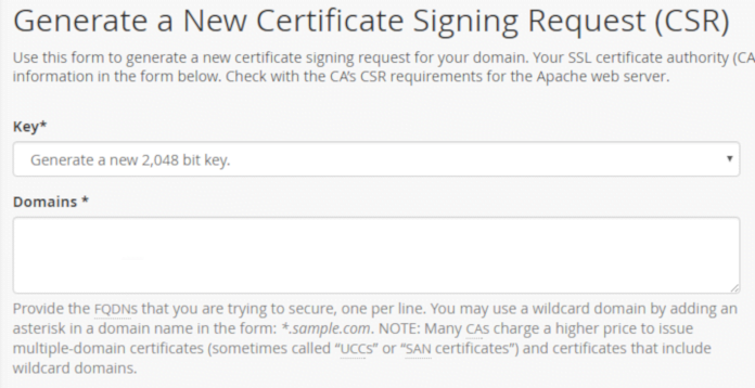 generate new ssl tls 