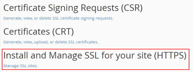 install and manage ssl