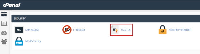 ssl tls cpanel