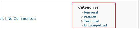 wp_list_categories