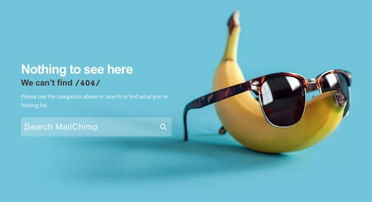 Creative and Interesting 404 Pages - mailchimp 2