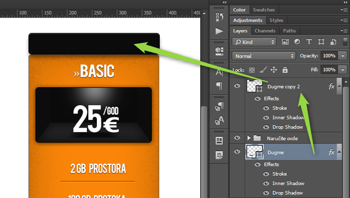 Kako napraviti cenovnik u Photoshop slika 57