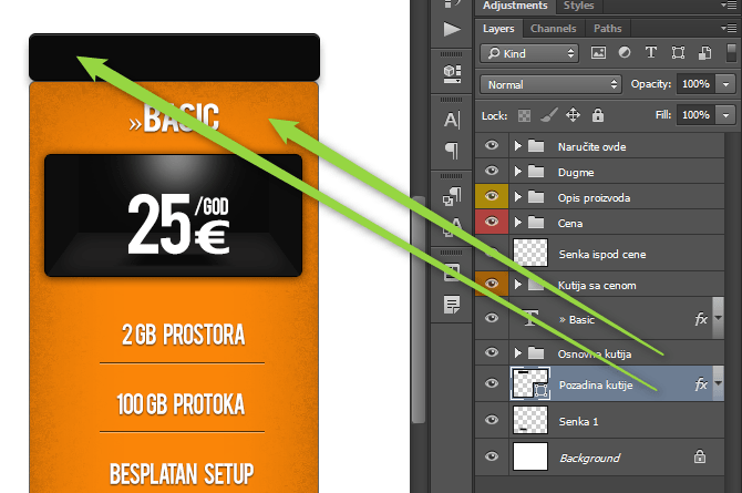 Kako napraviti cenovnik u Photoshop slika 58