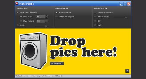 tool for image optimizing for wordpress