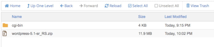 cpanel file manager