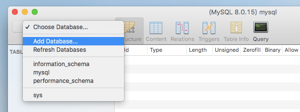 sequel pro mac