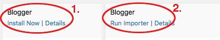 run importer blogger