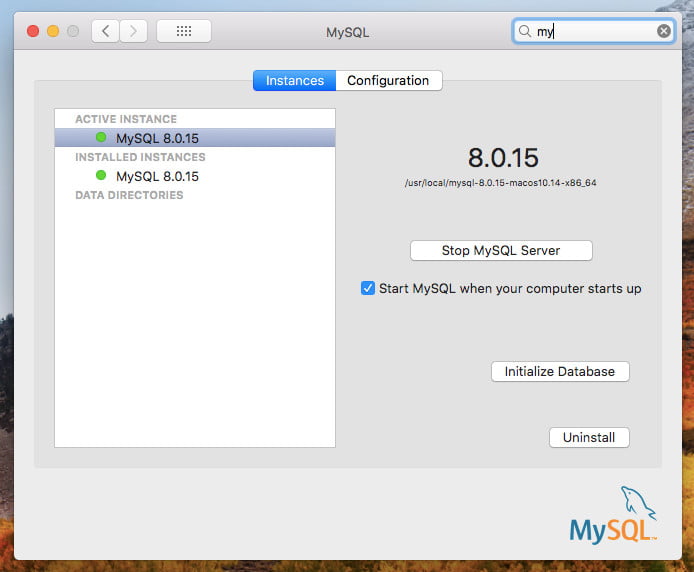 mac mysql