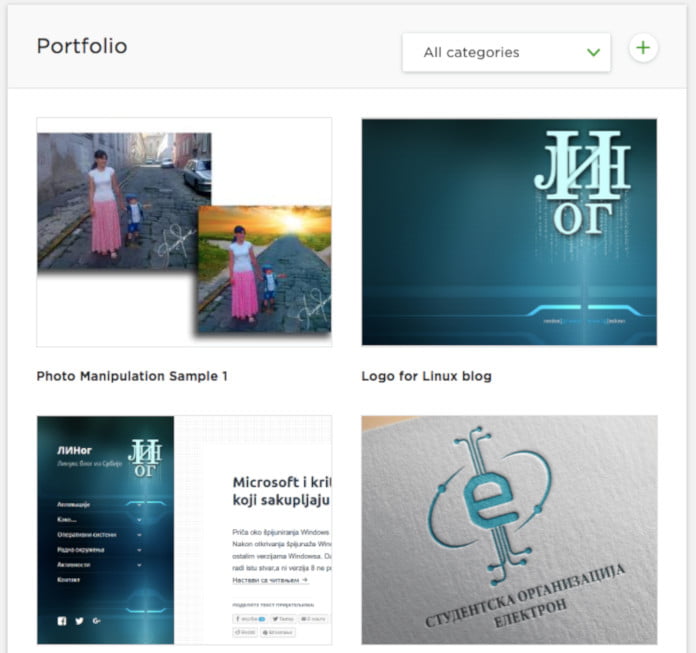 Upwork портфолио