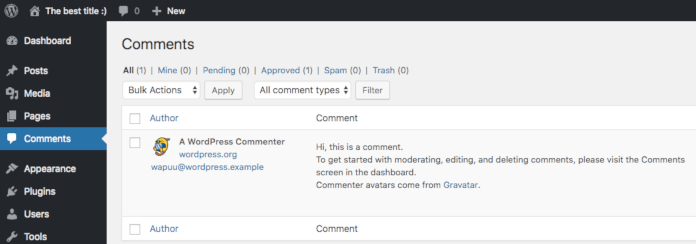 comments
