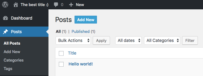 wordpress posts