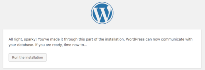 install wp