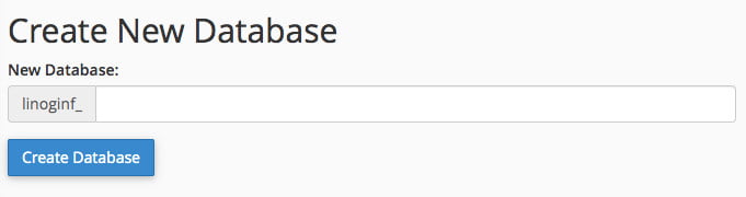 crate new database