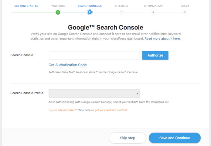 povezivanje sajta na google search console