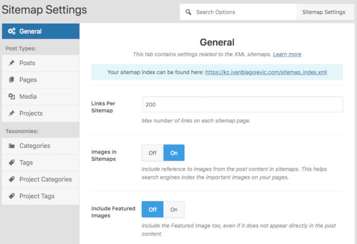Sitemap Settings - Rank Math
