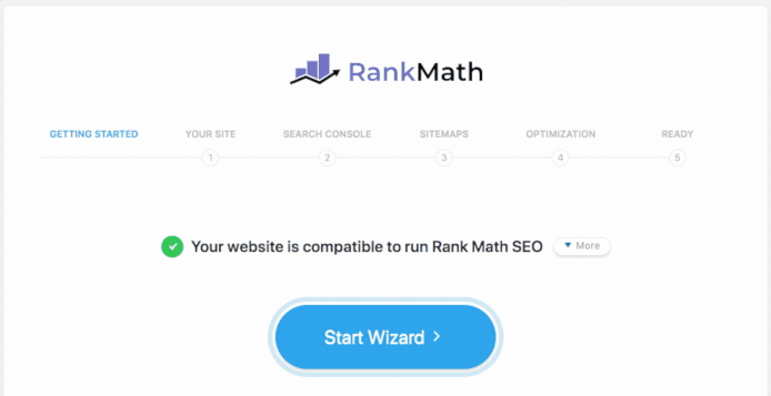 rank math start wizard