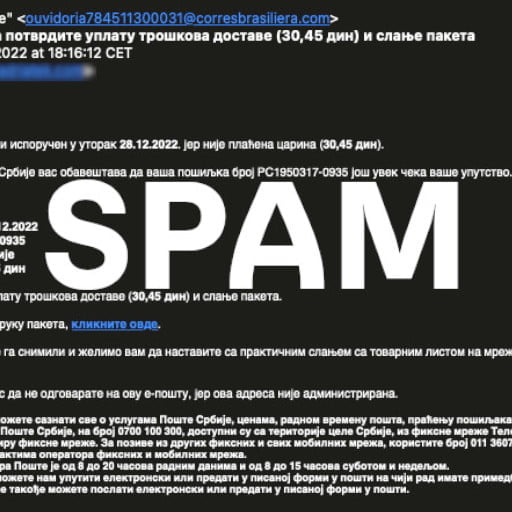 Nova Spoofing prevara sa lažiranim imenom “Pošta Srbije”